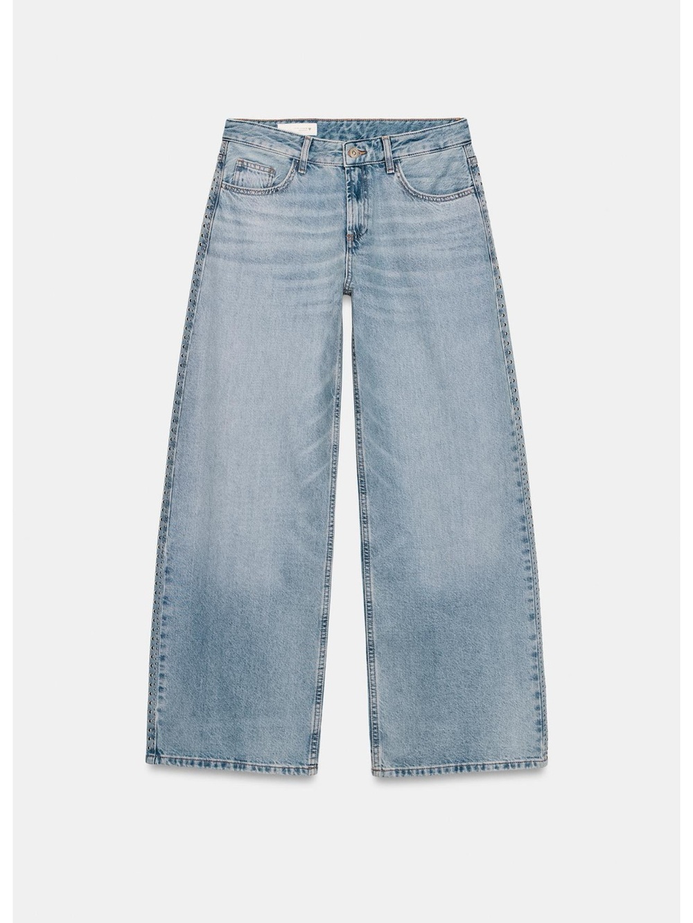 ZARA Wide-Leg Light Blue Women's Jeans